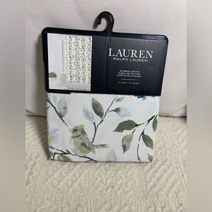 Ralph Lauren Botanical Bird Shower Curtain in Blue, Green & Cream